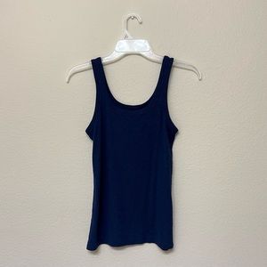 Aerie Navy Blue  Ribbed Tank Top (Medium)